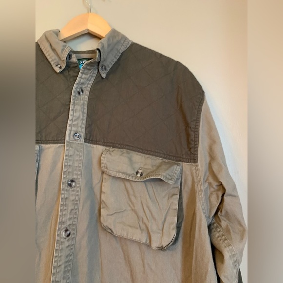 Master Sportsman shooting shirt green Colorblock Long Sleeve Button Down Shirt - Picture 2 of 7